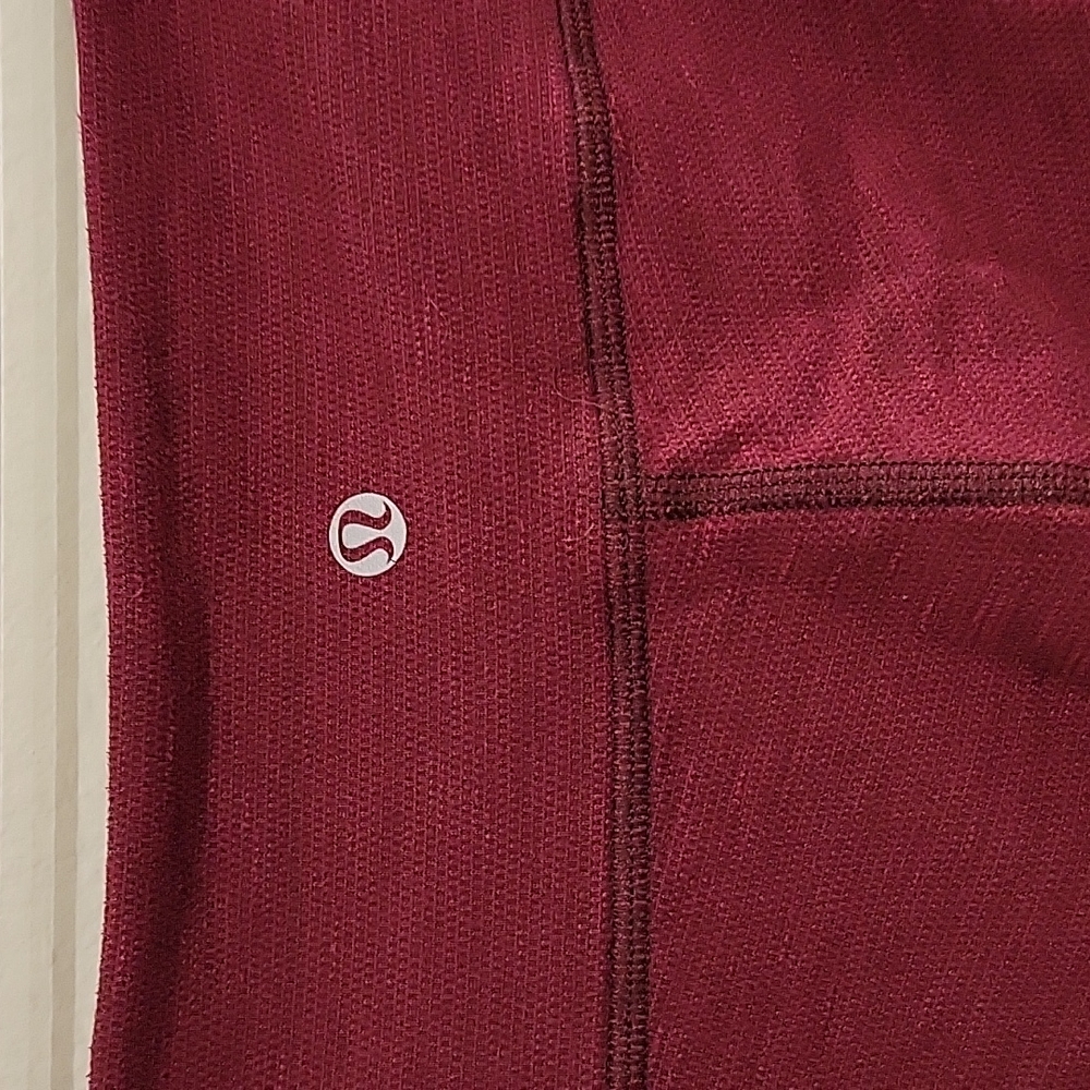Lululemon Wunder Under Rust Berry Blumble Berry Leggings Size 10 - Picture 8 of 10